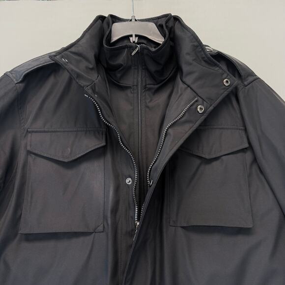 TOWNE By London Fog Field Coat Men's Size L Black Insulated Jacket NWOT - Picture 9 of 16